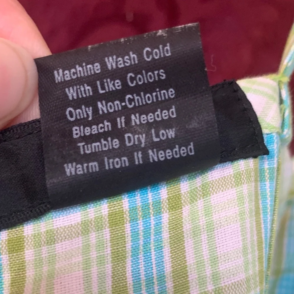 Frenchi Women's Sundress in Blue & Green Plaid - Picture 6 of 8